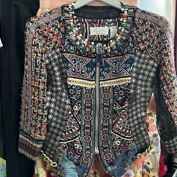 Byron Lars Jackets & Blazers - Beautiful beaded textured fitted jacket